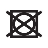 Symbole étiquette vêtement : sèche-line interdit