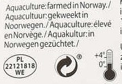 exemple d'etiquette : saumon d'aquaculture