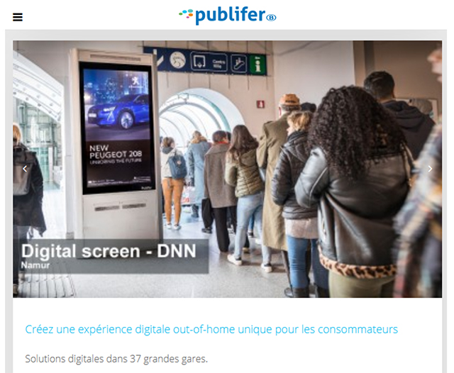 Quand la SNCB accepte des pubs pour des voitues au sein des gares...