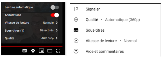 réglage de la qualité et de l’autoplay sur Youtube, sur ordinateur et sur smartphone