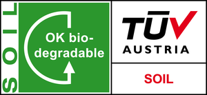 Label biodegradable soil