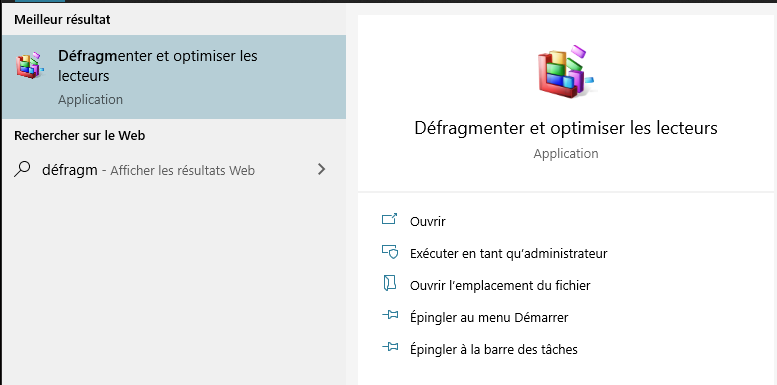 défragmenter le disque dur sur Windows