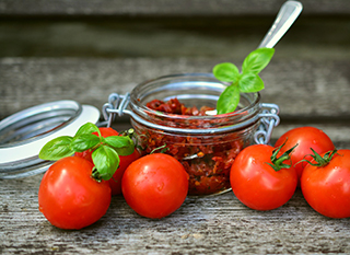 Tomates séchées conservées dans l'huile