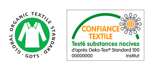 Labels GOTS et Oekotex standard 100 (Confiance textile)