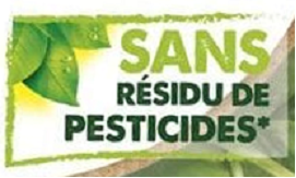 Sans résidu de pesticides