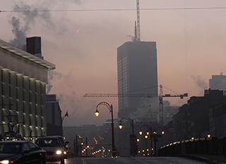 Pollution de l'air. Photo : Belfius [CC BY-SA]
